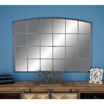Image showing  Black Industrial Metal Wall Mirror, 34 in. x 48 in.