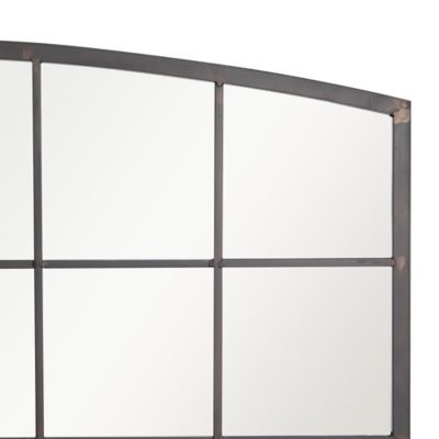 Image showing  Black Industrial Metal Wall Mirror, 34 in. x 48 in.