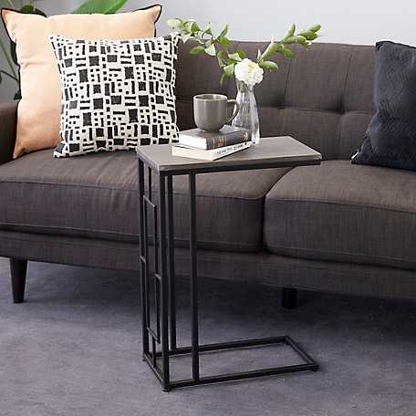 Harper & Willow Iron and Wood Contemporary Accent Table