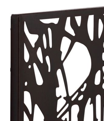 Image showing  Black Metal Modern Wall Decor, 38 in. x 29 in.