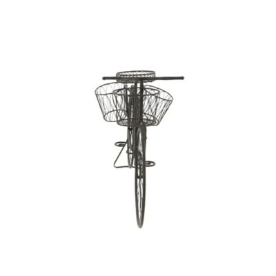 Image showing  Metal Vintage Bicycle Plant Stand, 56 in. x 31 in., 4 Baskets