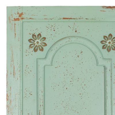 Image showing  Green Farmhouse Floral Wood Wall Decor, 78 in. x 18 in.