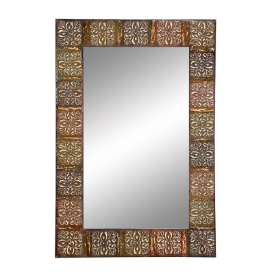 Image showing  Multicolor Metal Traditional Console Mirror, 36 in. x 24 in. x 2 in.