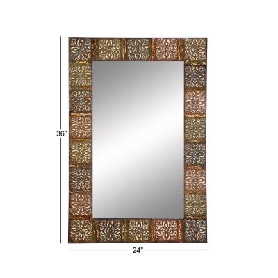 Image showing  Multicolor Metal Traditional Console Mirror, 36 in. x 24 in. x 2 in.