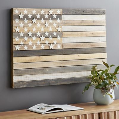 Harper & Willow Dark Brown Farmhouse Wood Wall Decor, 30 in. x 44 in.