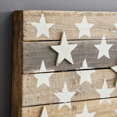 Image showing  Dark Brown Farmhouse Wood Wall Decor, 30 in. x 44 in.