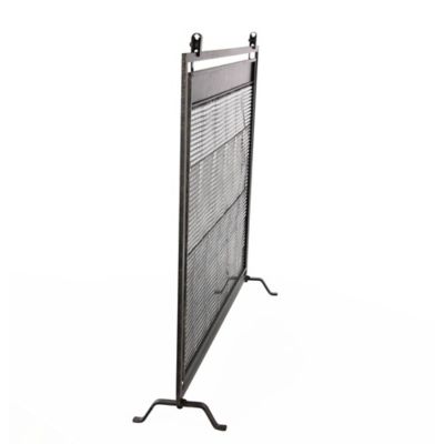 Image showing 4 th Harper & Willow Black Metal Contemporary Fireplace Screen, 35 in. x 38 in. x 9 in.