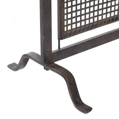 Image showing 7 th Harper & Willow Black Metal Contemporary Fireplace Screen, 35 in. x 38 in. x 9 in.