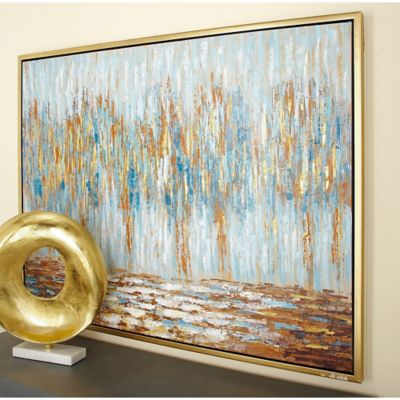 Harper & Willow Multicolor Traditional Abstract Canvas Wall Art, 36 in. x 47 in.