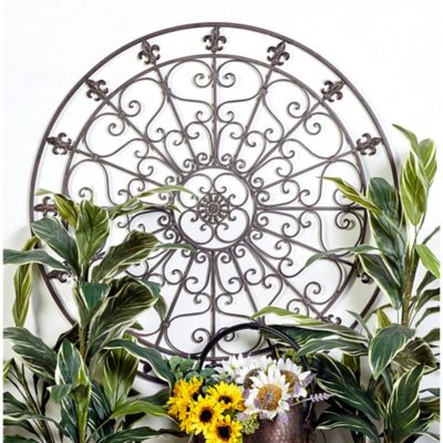 Harper & Willow Black Iron Rustic Wall Decor, 42 in. x 42 in. x 1 in.