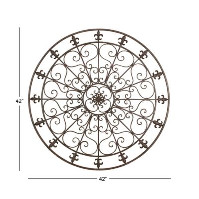 Image showing  Black Iron Rustic Wall Decor, 42 in. x 42 in.