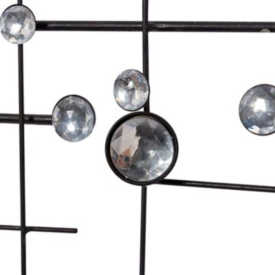 Image showing  Silver Glam Abstract Metal Wall Decor, 42 in. x 20 in.