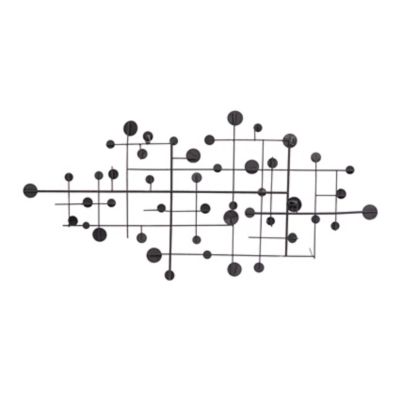 Image showing  Silver Glam Abstract Metal Wall Decor, 42 in. x 20 in.