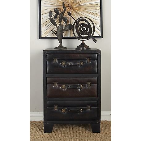 Harper & Willow 2-Drawer Traditional Wood Cabinet