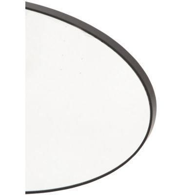 Image showing  Black Contemporary Wood Wall Mirror, 31 in. x 18 in., 60149