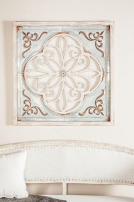 Harper & Willow Grey Chinese Fir Wood Farmhouse Wall Decor, 36 in. x 36 in.