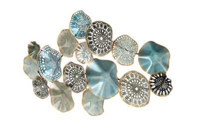 Image showing  Multicolor Metal Contemporary Wall Decor, 50 in. x 25 in.