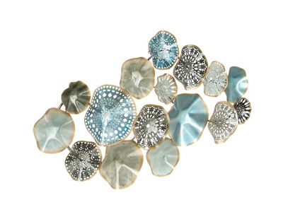 Image showing  Multicolor Metal Contemporary Wall Decor, 50 in. x 25 in.