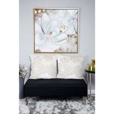 Harper & Willow White Country Canvas Wall Art, 40 in. x 40 in.