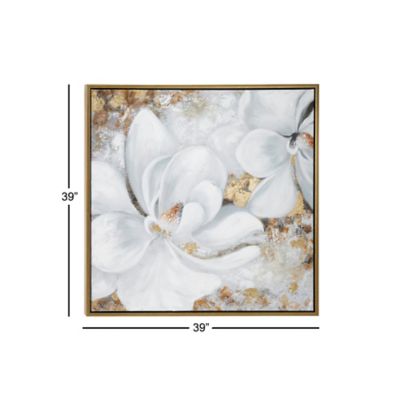 Image showing  White Country Canvas Wall Art, 40 in. x 40 in.