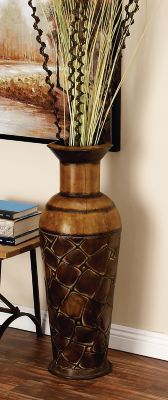 Harper & Willow 3 pc. Brown Metal Rustic Vase Set, 50 in., 35 in., 26 in.