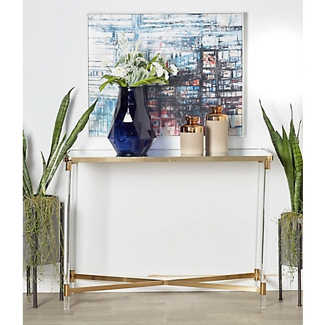 Harper & Willow Contemporary Acrylic Console Table