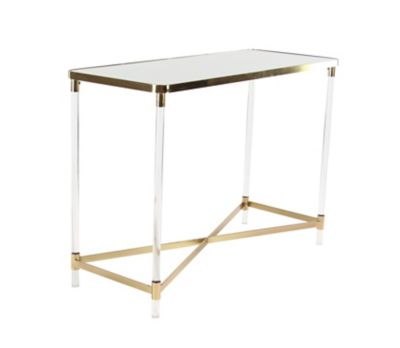 Image showing  Contemporary Acrylic Console Table, 44 in. x 19 in. x 32 in.