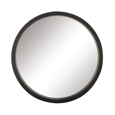 Image showing  Black Contemporary Wood Wall Mirror, 32 in. x 32 in., 60159