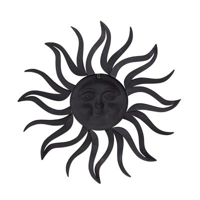 Image showing  Brown Metal Rustic Outdoor Wall Decor, 35 in. x 35 in.