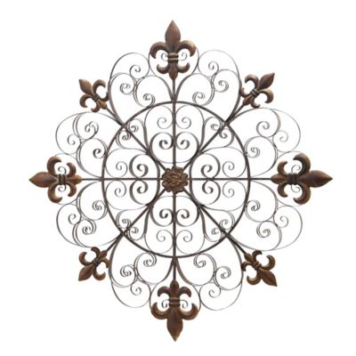 Harper & Willow Brown Metal Rustic Wall Decor, 42 in. x 42 in.