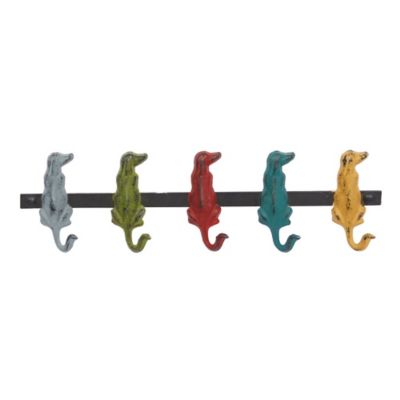 Image showing  Multicolor Metal Farmhouse Wall Hook, 5 in. x 19 in. x 1 in.