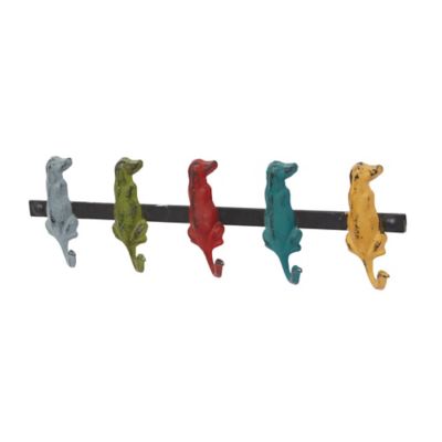 Image showing  Multicolor Metal Farmhouse Wall Hook, 5 in. x 19 in. x 1 in.