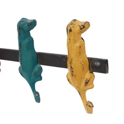 Image showing  Multicolor Metal Farmhouse Wall Hook, 5 in. x 19 in. x 1 in.
