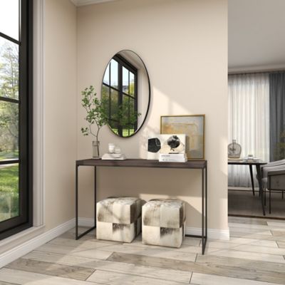 Image showing 9 th Harper & Willow Plastic Globe with Marble Base, 5 in. x 5 in. x 7 in., Black