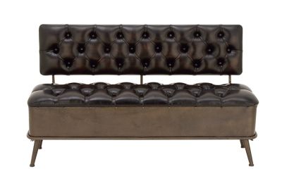 Image showing  Iron Industrial Storage Bench