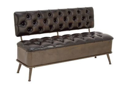 Image showing  Iron Industrial Storage Bench