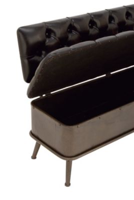 Image showing  Iron Industrial Storage Bench