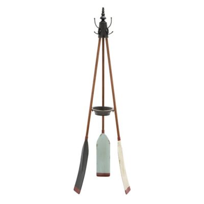Image showing  Brown Metal Coastal Coat Rack, 69 in. x 16 in. x 16 in.
