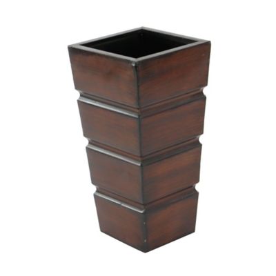 Image showing  Iron Rustic Planter Set, 31 in., 25 in., 20 in., Brown, 3-Pack