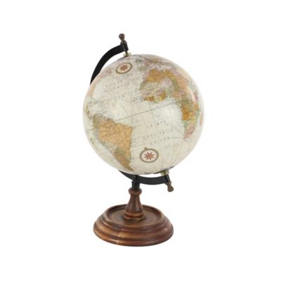 Image showing  Mango Wood Traditional Globe, 14 in. x 9 in. x 9 in., Brown