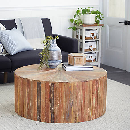 Harper & Willow Reclaimed Wood Rustic Coffee Table, 16 in. x 38 in.