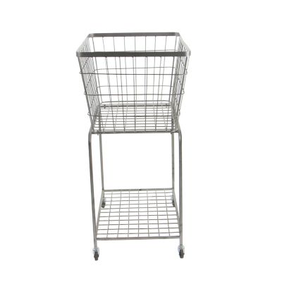 Image showing  Grey Industrial Metal Storage Cart, 36 in. x 28 in.