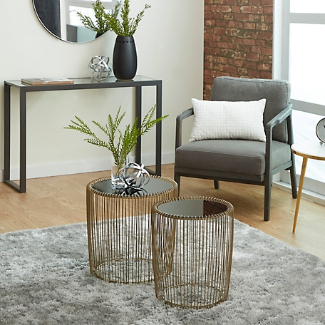Harper & Willow Metal Contemporary Accent Tables, 2 pc.