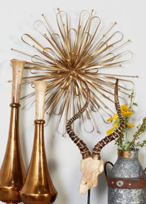 Harper & Willow Gold Metal Contemporary Wall Decor, 3 pc.