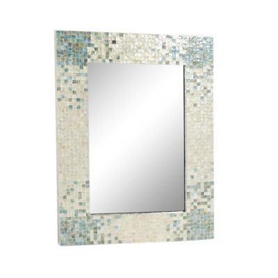Image showing  Grey Coastal Mother of Pearl Wall Mirror, 36 in. x 48 in., 84416