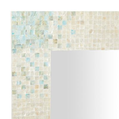 Image showing  Grey Coastal Mother of Pearl Wall Mirror, 36 in. x 48 in., 84416