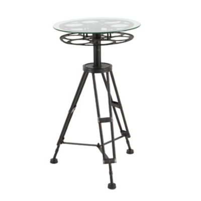 Image showing  Glass and Metal Eclectic Accent Table