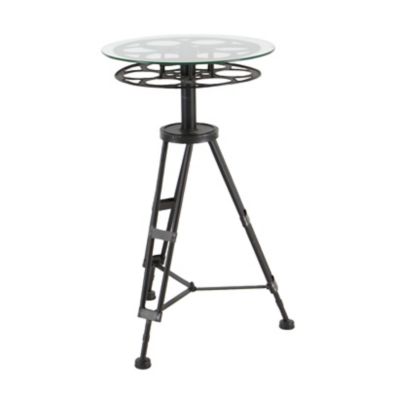 Image showing  Glass and Metal Eclectic Accent Table