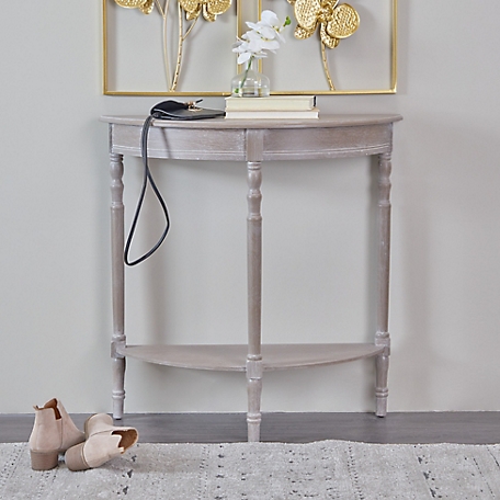 Harper & Willow Traditional Wood Console Table