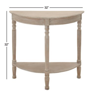 Image showing  Traditional Wood Console Table, 32 in. x 12 in. x 32 in.